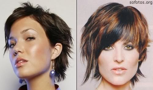 corte de cabelo curto com mechas