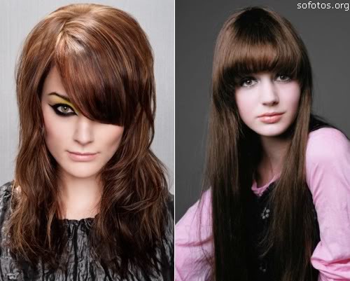 cortes de cabelo feminino com franja