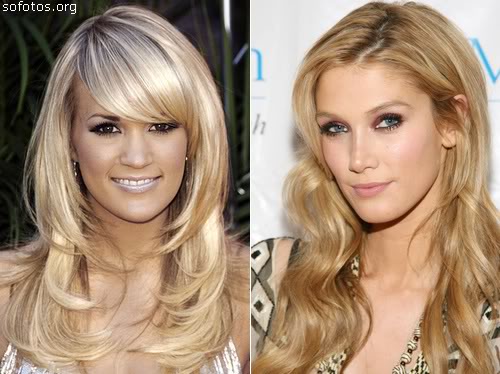 cortes de cabelo feminino longo com franja