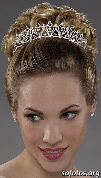 Penteado para noiva cabelo preso