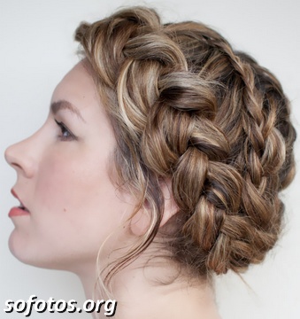 Penteado para noiva trançado