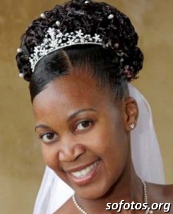 Penteados para noiva mulher negra
