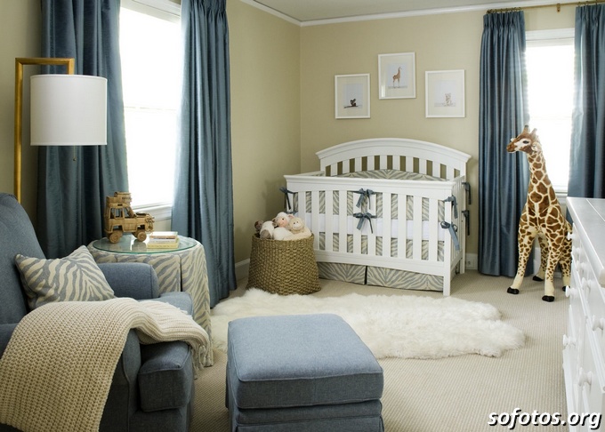 decoração de quarto de bebe girafa