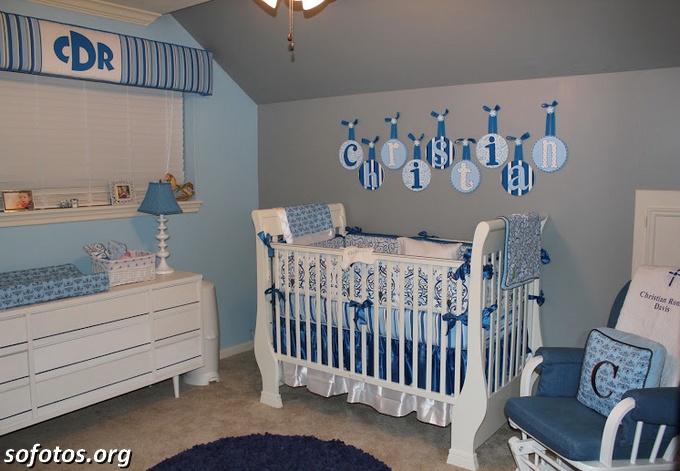 decoração de quarto de bebe homem