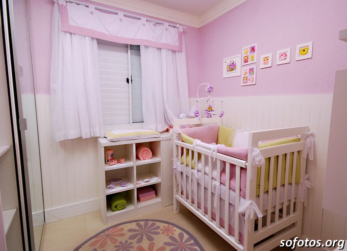 Quarto bebe menina apartamento