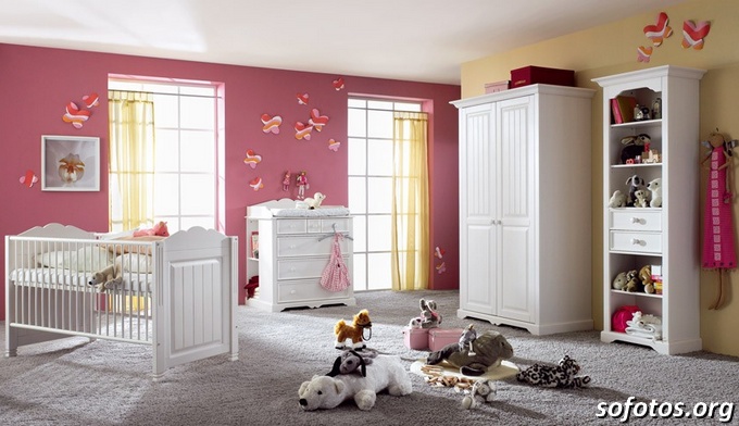 quarto de bebê decorado de ursinho