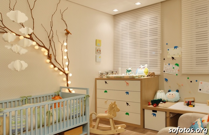 Quarto de bebê palha