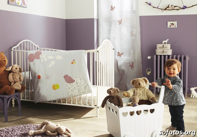 Quarto de bebê para menina