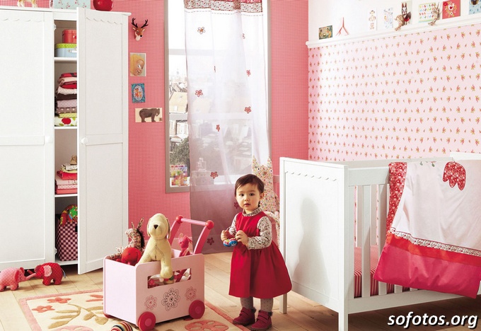 Quarto de bebê pink