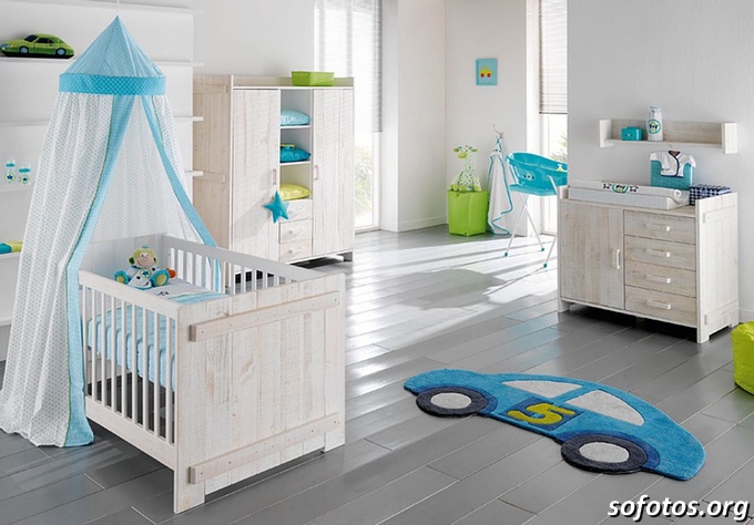 quarto de bebê tapete carro