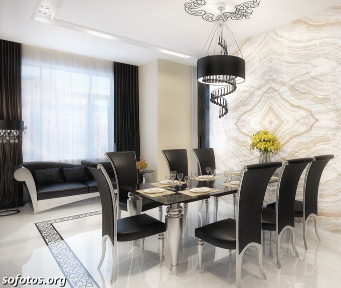 Sala de jantar decorada 1