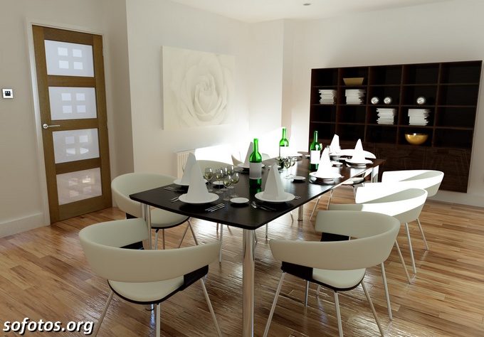 Sala de jantar decorada 10