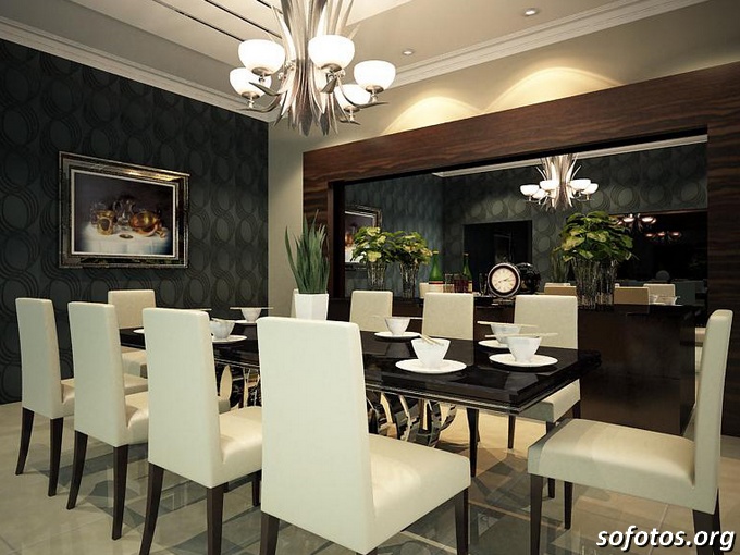 Sala de jantar decorada 17