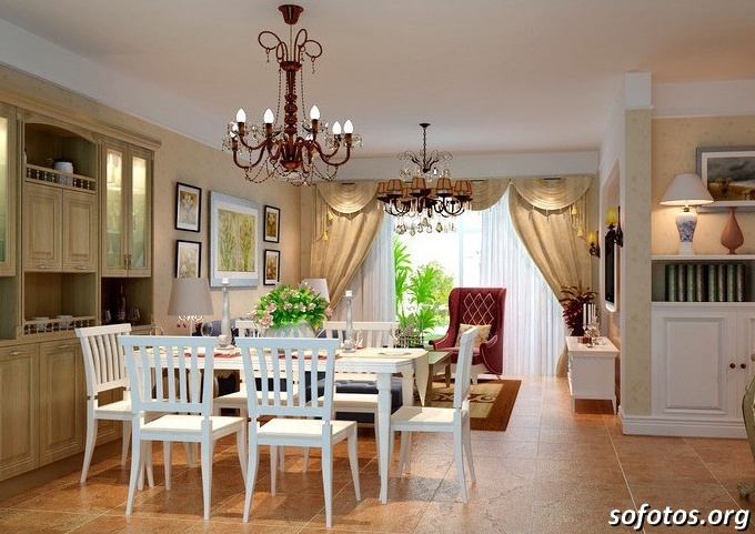 Sala de jantar decorada 33
