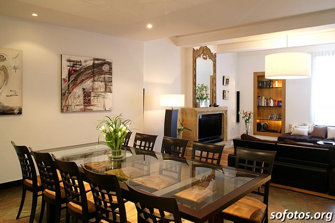 Sala de jantar decorada 34