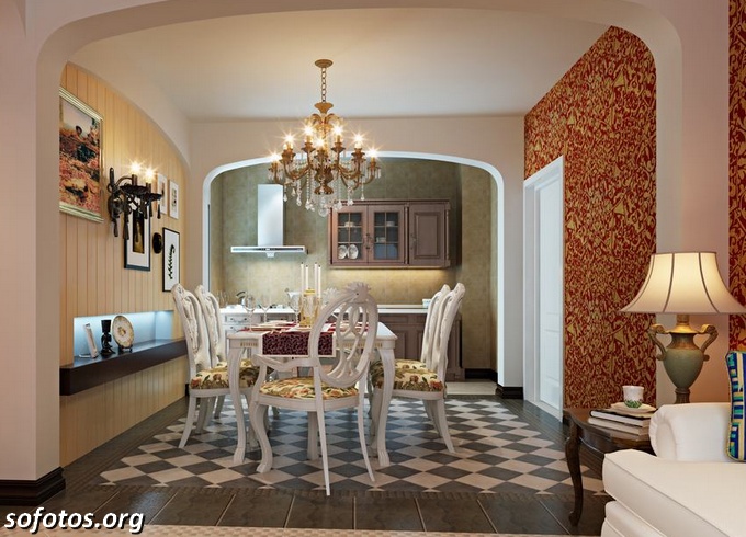 Sala de jantar decorada 35