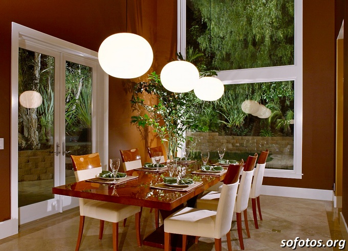 Sala de jantar decorada 40