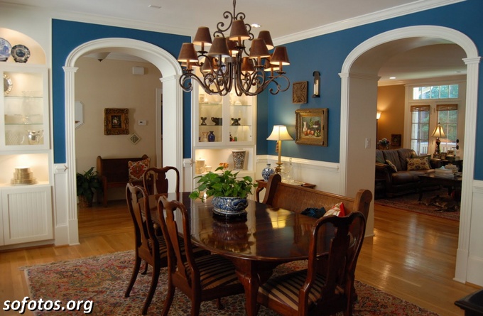 Sala de jantar decorada 47