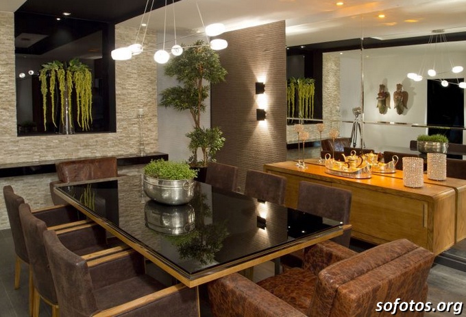 Sala de jantar decorada 49