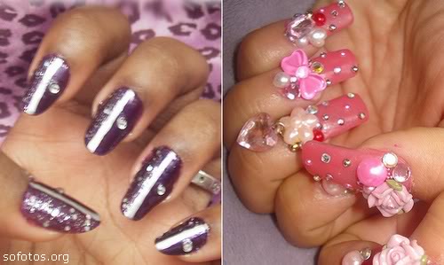 unhas de fibra