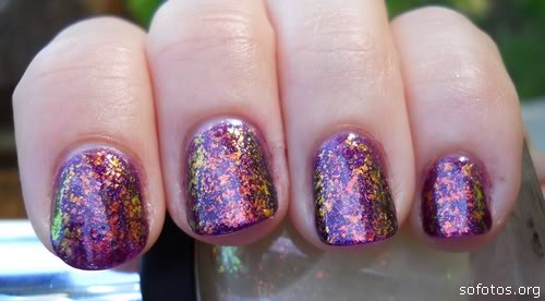 unhas decoradas com glitter