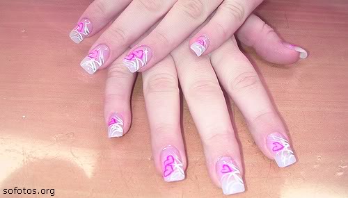 Unhas decoradas coraçãozinho