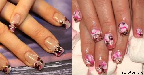 unhas decoradas francesinha