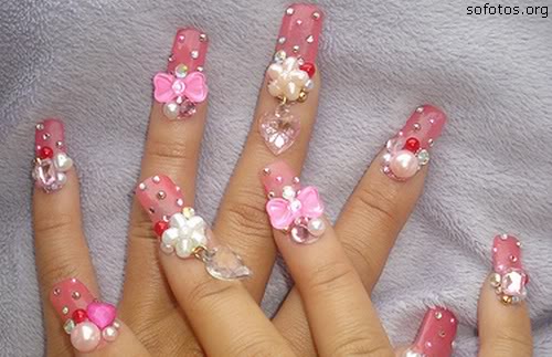 unhas decoradas noivas