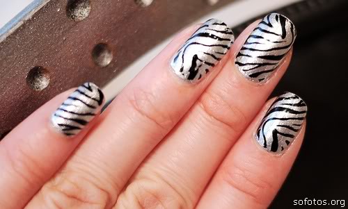 unhas decoradas oncinha
