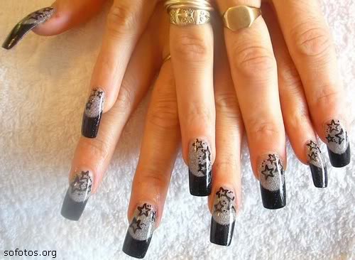 Unhas decoradas rock