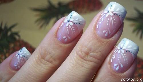 unhas decoradas rosas